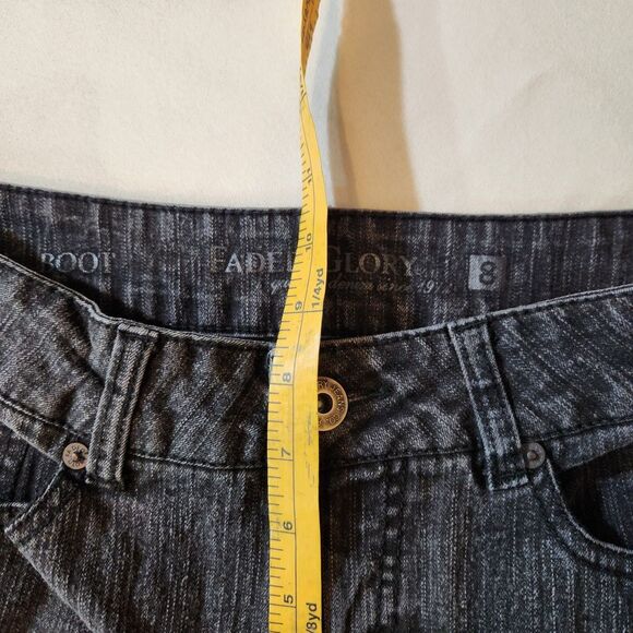 Faded Glory Black Flare Wide Leg Jeans - Picture 7 of 9